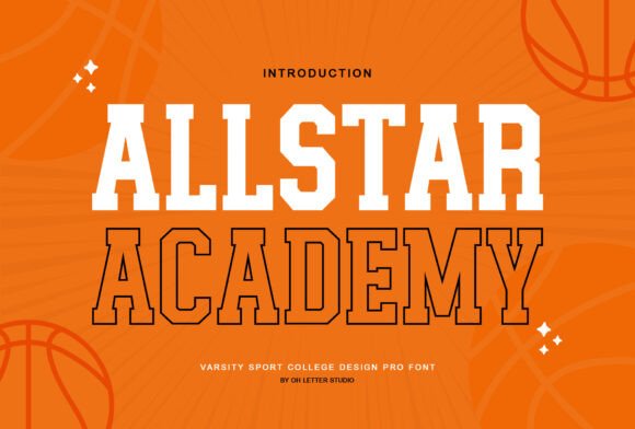 Allstar Academy Varsity Sport Font: Athletic Design Power