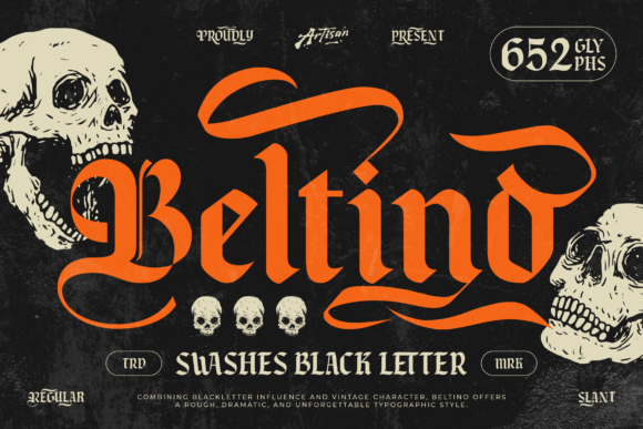 Beltino: Mastering Dramatic Gothic Typography