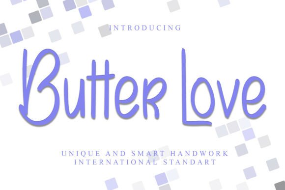 Butter Love: The Modern Handwritten Font for Sleek Branding
