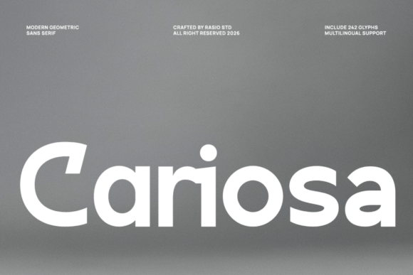 Cariosa: The Geometric Sans-Serif Commanding Modern Design