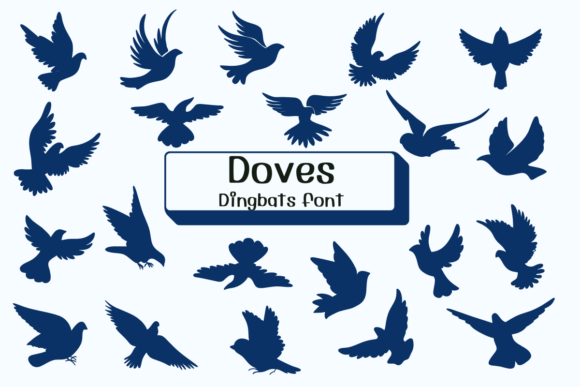 Doves: A Sketched Dingbats Font for Creative Design