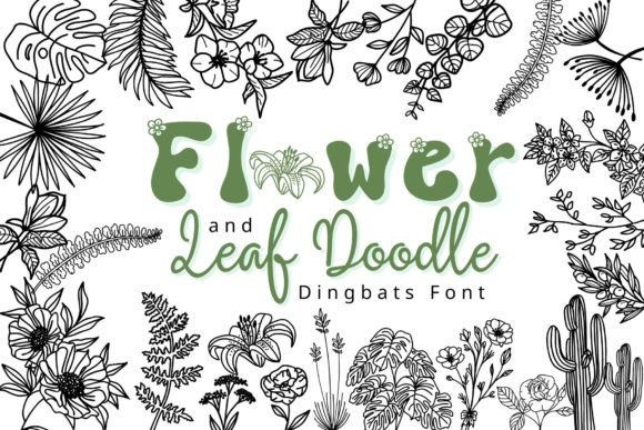 Flower and Leaf Doodle: Elevating Modern Visual Design