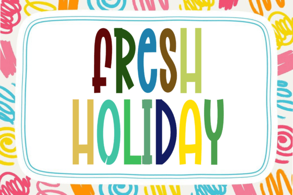 Fresh Holiday: Elevating Design with Elegant Script