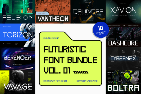 Futuristic Bundle Vol.01: Typography for Tomorrow
