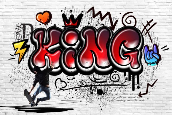 King: Unleash Your Inner Urban Artist with Bold Typography