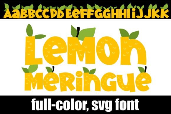 Lemon Meringue: A Zestful SVG Font for Vibrant Design