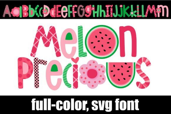 Melon Precious: A Whimsical SVG Font for Playful Design