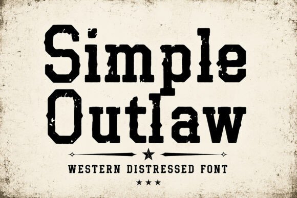 Simple Outlaw: The Bold Western Font for Timeless Design