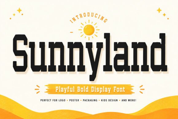 Sunnyland: A Playful Bold Display Font for Vibrant Design