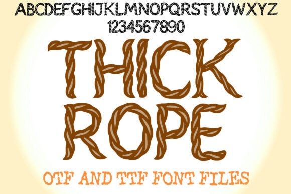 Thick Rope: A Bold Typeface for Adventure-Driven Design