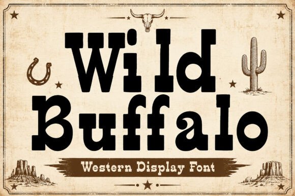 Wild Buffalo: Authentic Western Typography for Bold Design